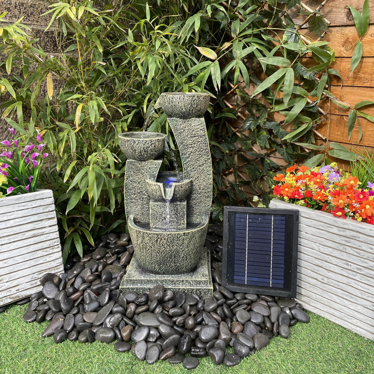 Latitude Vive Anaysia Resin Solar Fountain with LED Light Wayfair.ie